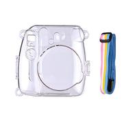 Andoer - Funda protectora transparente para cámara instantánea con reemplazo de cordón arco iris para Fujifilm Instax Mini 8/9