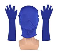 Andoer Guantes de Chroma Key Azul para Fotografía y Video, Unisex, Talla Única, Material Elástano, Efecto de Invisibilidad Total