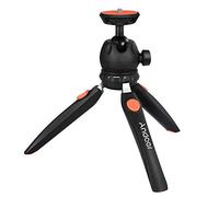 Andoer H20 Mini trípode de mesa portátil plegable teléfono cámara trípode soporte con cabeza esférica desmontable con tornillo 1/4 pulgadas