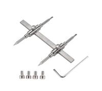 Andoer Herramienta de reparación de cámara, herramienta desmontable de tres dedos para lente de cámara de doble punta, juego de reparación de lentes con 4 tornillos y 1 llave hexagonal para tamaño de