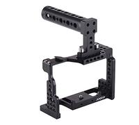 Andoer Jaula de Cámara+Manija Superior +Kit de Placa Base de Varilla de 15 mm Video Film Película Estabilizador Aleación de Aluminio para Cámara Sony A7II/A7III/A7SII/A7M3/A7RII/A7RIII (2)