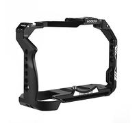 Andoer Jaula para cámara, Jaula de vídeo de aleación de Aluminio con Montura de Zapata fría, reemplazo de numerosos Hilos de 1/4 Pulgadas para cámara Canon R7