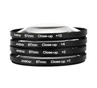 Andoer Juego de filtros Macro de 67 mm + 1 +2 +4 +10 Compatible con cámaras réflex Digitales Nikon D80 D90 D7000 Canon Tamron Sigma