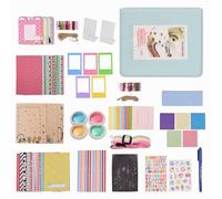 Andoer Kit de 15 Accesorios para cámara instantánea Fujifilm Mini12 con álbum de Fotos/bolígrafo/Correa para cámara/26 Clips para fotos/37 Marcos de Fotos/3 Cuerdas para colgar/10 Pegatinas/4 filtros