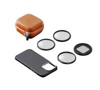 Andoer Kit de filtro de lente de teléfono de 67 mm con CPL, Astral, filtros de niebla negra, anillo adaptador magnético y funda protectora para iPhone 15 Pro Max