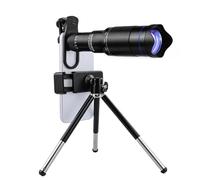 Andoer Kit de teleobjetivo para teléfono móvil 40X con clip para lente, soporte para teléfono, mini trípode extensible para senderismo, camping, observación de la vida silvestre, observación de la