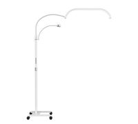 Andoer lámpara de pie LED 3200 K-5600 K regulable, 20 pulgadas media luna, pestañas, cable 1,8 m, soporte de luz y teléfono, mando a distancia