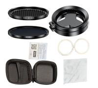 Andoer Lente de Filtro Magnético para Teléfono 2 en 1, 52 Mm, CPL, Filtros de Estrella Polarizados, Reducción Deslumbramiento, Plegable (Lente polarizada Starlight)