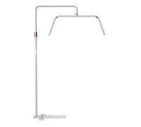 Andoer Luz de Relleno de Suelo Plegable 40W 3200K-5600K Ajustable con Soporte de Pie Ajustable para Vlog con Teléfono, Control Remoto, Luz de Belleza para Salón (Enchufe Europeo)
