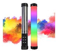 Andoer Luz de vídeo LED RGB, Barra de Luz para Fotografía Regulable 2700-7500K Tubo de Luz de Mano con batería de 2000mAh, 49 Modos RGB para TikTok, Juego Transmisión, Barra de Fiesta