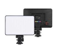 Andoer Luz LED Cámara, Luces LED de Video Regulable 2500K-9000K R Foco LED Fotografía Serie NP-F Alimentado por batería con Montaje de Zapata Caliente y Orificio roscado de 1/4 pulg para Cámara DSLR