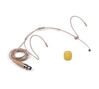 Andoer Micrófono de condensador ligero Headworn con micrófono Mini micrófono XLR de 4 pines para transmisor inalámbrico de bolsillo