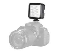 Andoer Mini LED Luz con Adaptador de Montaje de Zapata para Estudio Fotografía Lámpara LED de Vídeo para Cámara para Canon Nikon y Videocámara