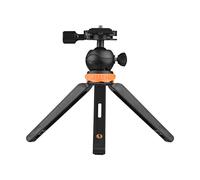 Andoer Mini trípode portátil de escritorio con 2 niveles de altura ajustable máx. Carga 1,2 kg tornillo de 1/4 pulgadas para cámara, videocámara, smartphone