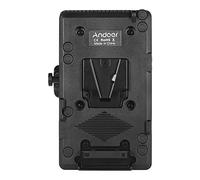 Andoer Montaje en V Adaptador de Placa de Batería V-Lock Sistema de Suministro de Energía Conector D-Tap W/Clamp para Sony Camera BP Battery