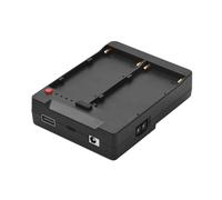 Andoer NP-F970 F750 F550 Placa de batería para V-Lock V-Mount adaptador de soporte de hebilla con salidas USB-A/Tipo-C/DC/D-TAP