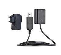 Andoer NP-FW50 - Batería ficticia + Cable de alimentación USB 5V 2A con Enchufe de alimentación de Repuesto para Sony NEX-3/5/6/7 Series A33 A37 A35 A7 A7 A7II A6000 A6300