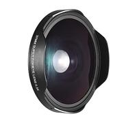 Andoer Objetivo de ojo de pez ultra gran angular de 37 mm 0,3 X con parasol para videocámara