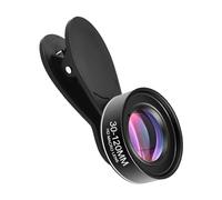 Andoer - Objetivo macro universal para teléfonos móviles de 30 mm a 120 mm, lente de cámara para smartphone, sin distorsión, con paño de limpieza, caja de almacenamiento