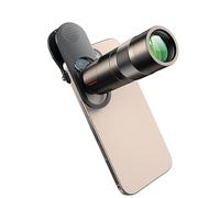 Andoer Objetivo telefónico de enfoque largo de 400 mm, telescopio de zoom de alta definición, microobjetivo, recubrimiento multicapa para eventos deportivos de vida silvestre, abrazadera universal