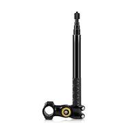 Andoer Palo selfie invisible, soporte para cámara de bicicleta, selfie stick ajustable para motocicleta, montaje en manillar, soporte para cámara de 27,9 cm-113,5 cm con rosca de 1/4 de pulgada para