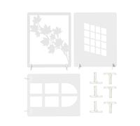 Andoer - Papel pintado fotográfico (3 unidades), color blanco