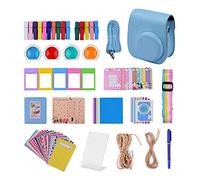 Andoer Paquete de Accesorios de cámara 12 en 1 Compatible con Fujifilm Instax Mini 11 (Azul)