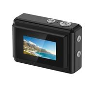 Andoer Pequeña Cámara Digital de Fotos, Video HD 1080P, hasta 12MP, Pantalla LED, 6 Filtros, con Luz LED para Documentación de Aprendizaje y Grabación de la Vida Diaria (Negro)