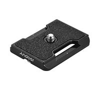 Andoer Placa de liberación rápida pequeña QR con tornillo Arca Swiss estándar de montaje de 1/4 pulgadas para cámara DSLR