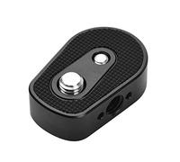 Andoer Placa de montaje de extensión inferior con estabilizador para orificio roscado de 1/4 de pulgada y 3/8 de pulgada Accesorios de repuesto para DJI Ronin S Ronin SC Gimbal