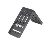 Andoer Placa de Queso para Cámara en Forma de L con Orificios Roscados 1/4" y 3/8" Placa Montaje Conmutación Extensión para Trípode Cámara DSLR y Estabilizador Cardán