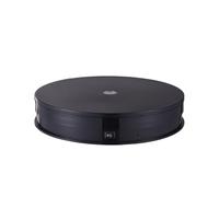 Andoer Plato giratorio eléctrico de 10 pulgadas, soporte motorizado con luz RGB, plato giratorio eléctrico de 360 ° con mando a distancia para pantallas de productos, espectáculos de vídeo en vivo, 10