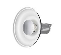 Andoer Reflector de fotografía de estudio de 41,2 cm/16 pulgadas con rejilla de panal y paño suave para luz estroboscópica Speedlite con montaje Bowens