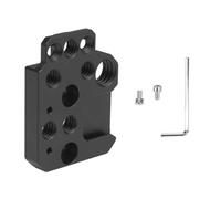 Andoer Soporte de extensión universal para placa de montaje lateral, rosca 1/4 3/8, adaptador de zapata fría, aleación de aluminio, ligero, compacto para Ronin S SC RS2 RSC2 RS3