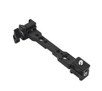 Andoer Soporte Universal de Barra de extensión de cardán Accesorios estabilizadores de Mano con numerosos Orificios roscados de 1/4 pulg. y 3/8 pulg. 2 Soportes de Zapata fría y Tornillo de 1/4 pulg