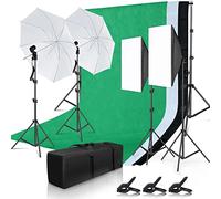 Andoer Studio Photography Light Kit Softbox Conjunto de iluminación para estudio Retrato Product Photo Live Streaming Video Grabación