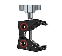 Andoer Súper Abrazadera para Monitor Luces LED Flash Micrófono Aleación de Aluminio Abrazadera C Abrazadera para cámara con Orificios para Tornillos de 1/4 y 3/8 Pulgadas Accesorios de fotografía
