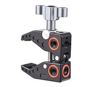 Andoer Super Clamp, Super Arm Clamps, Súper Abrazaderas para Cámaras con Tornillos de 1/4 y 3/8 Pulgadas para Monitor de Cámara, LED Light, Capacidad de Carga de 3 kg