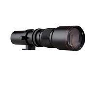 Andoer Super teleobjetivo para cámara 500mm Zoom manual Lente de montura en T multicapa con rosca de 1/4 de pulgada de repuesto para cámaras DSLR Canon Nikon Sony Fujifilm Olympus