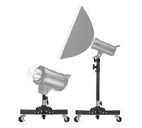 Andoer Trípode de lámpara de 78,5 cm, soporte ajustable para luz de vídeo con distancia entre ejes, interfaz de 1/4" y 3/8", orificio roscado para vídeo, luz LED, soporte para teléfono, cámara,