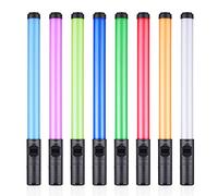 Andoer Tubo de luz de Video LED de Mano RGB Varita de luz para fotografía 3000K-6000K Regulable 10 Efecto de iluminación Batería Recargable incorporada para fotografía de Retrato de Producto Vlog