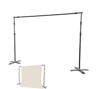 Andoer Tubo Soporte Fondo Plegable Fácil Montaje Estable, Ajustable con Base Estructura para Fotografía en Estudio, Bolsa Transporte Incluida