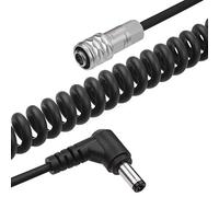 Andoer Videocámara Bloqueo Cable de Alimentación de CC Cable Blackmagic Pocket Cinema Camera 4K (BMPCC 4K)