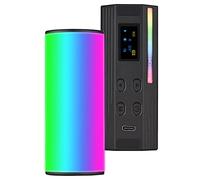 Andoer W100RGB Luz de Video LED, Barra de luz de fotografía ecargable Luz de Relleno RGB 2500K-9000K Regulable CRI95 + Pantalla LCD Parte Trasera magnética con trípode para Vlog Live Streaming