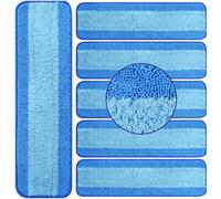 AnDongo Paquete de 6 almohadillas de repuesto compatibles con la familia de fregonas Bona, almohadilla de limpieza de microfibra lavable y reutilizable para suelos de piedra, madera dura, azulejos