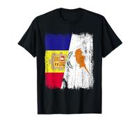 Andorra Chipre Media Bandera Patrimonio Andorrano-chipriota Camiseta