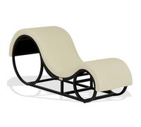 ANDOV Tantra Sillón Tantra - Silla Ergonómica para Relajación, Lectura y Yoga - Cojín de Apoyo, Estructura Metálica, Ancho 50 cm (blanco)