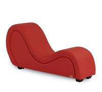 ANDOV Tumbona tantra de lujo, cómoda silla para yoga, relajación y horas románticas en pareja, diseño ergonómico para parejas (rojo)