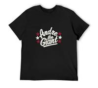 Andre The Giant T-Shirt Graphic tee Printed Top Mens Black Shirt XXL