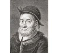 Andrea Cesalpino 1524-1603. Botánico y médico florentino. Impresión del siglo XVIII de Carlo Faucci de un dibujo de Tommaso Gentili. Póster impreso por Ken Welsh (13 x 18)
